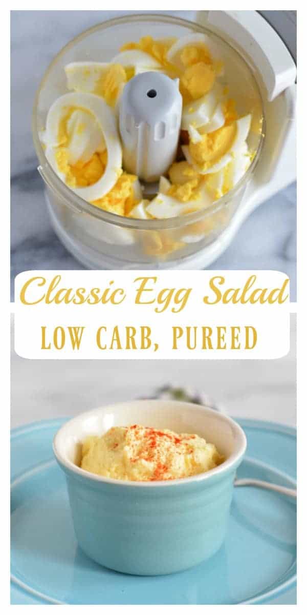 Pureed Classic Egg Salad Bariatric Bits